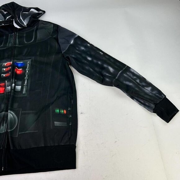 Star Wars Men's Vader is Here All Over Size M Black Full Zip Hoodie Sweatshirt - Picture 5 of 11